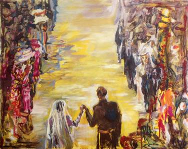 Original Modern Pop Culture Celebrity Oil Paintings For Sale - royal wedding ii