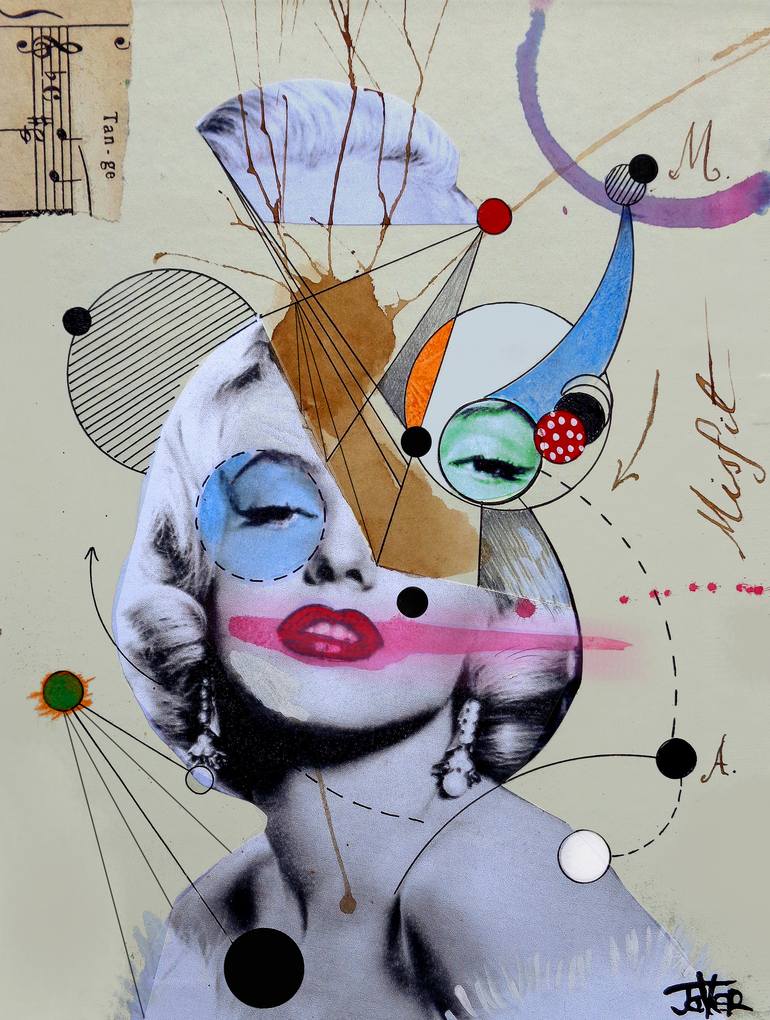 Saatchi Art: marilyn for the abstract thinker Collage by ...