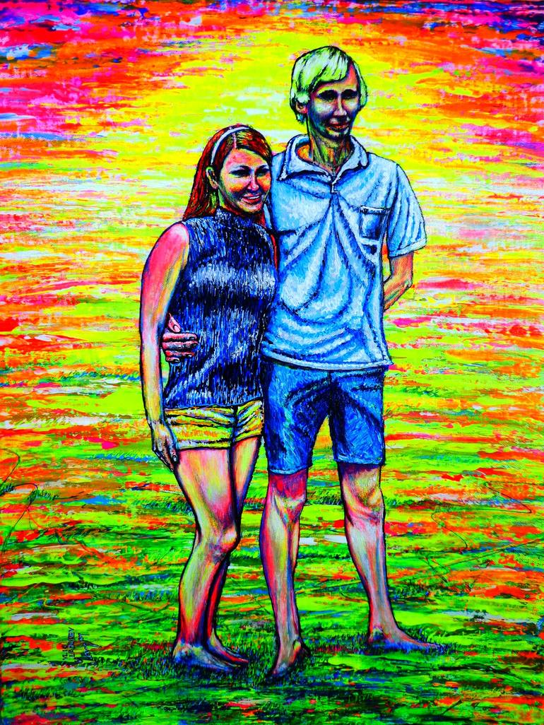 Scott Ross And Wife Painting By Viktor Lazarev Saatchi Art