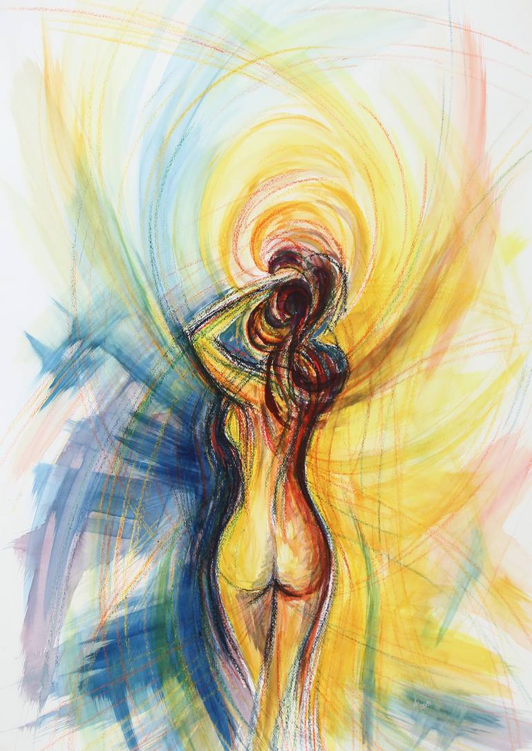 Energy Body Painting By Dr Oliver Pfaff Saatchi Art