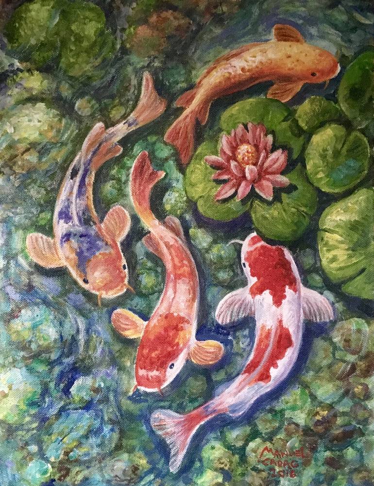 Image result for four koi fish