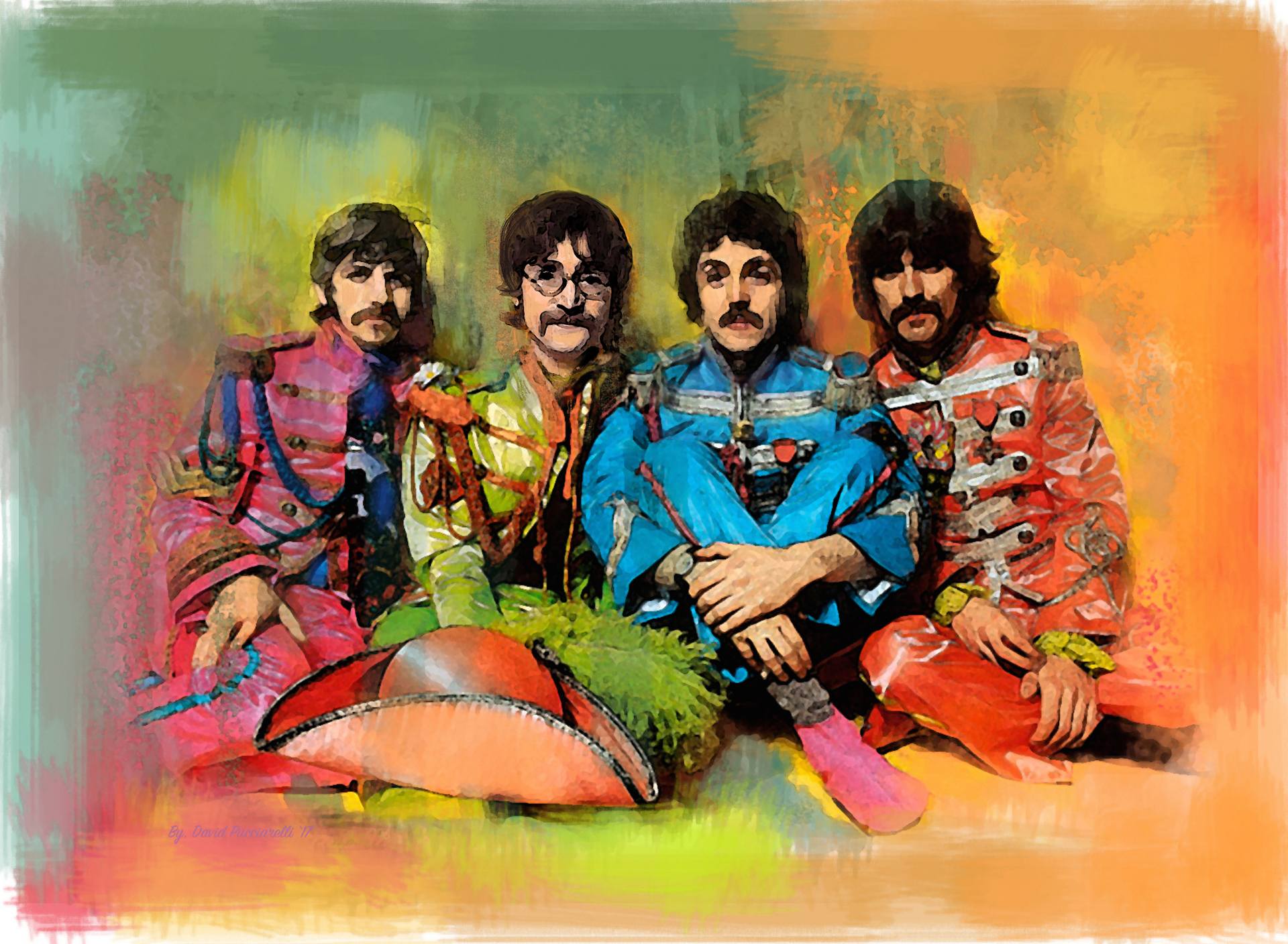 Beatles картины маслом