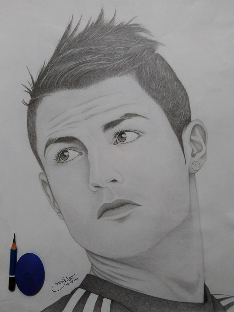 Cristiano Ronaldo  Drawing by iman prayogi Saatchi Art