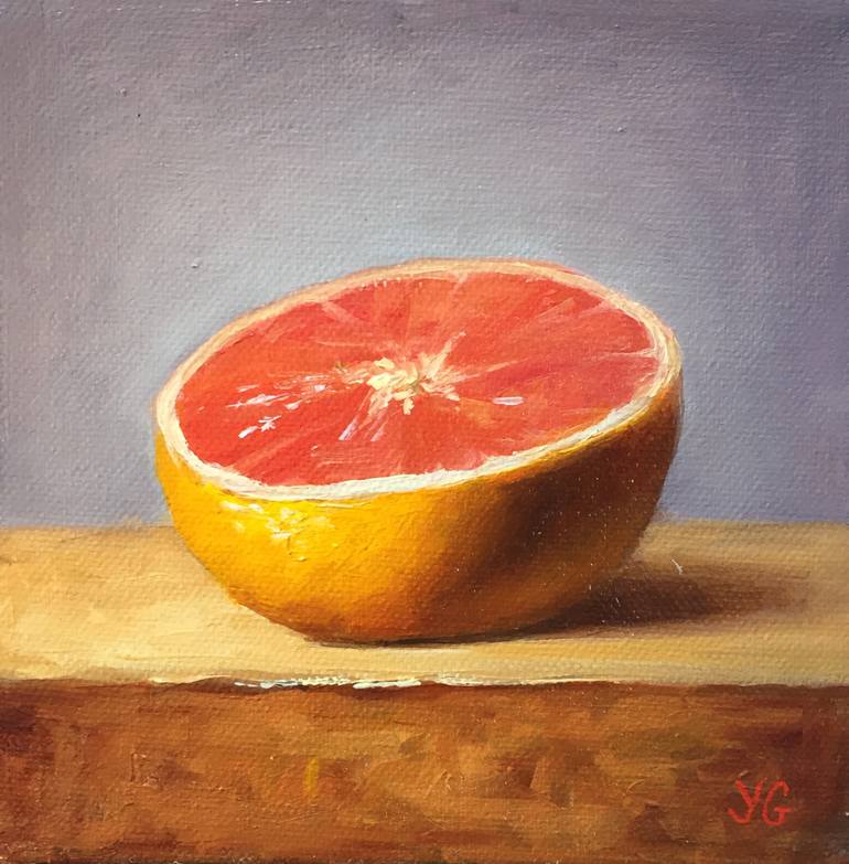 Saatchi Art: Grapefruit. Painting by Yana Golikova