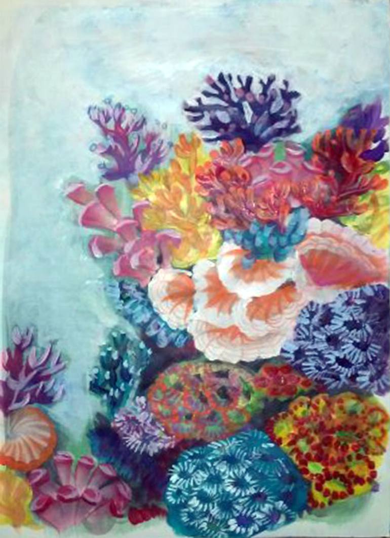 Coral reef Painting by Ivana Knezevic | Saatchi Art