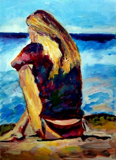 Image result for waiting by the sea paintings