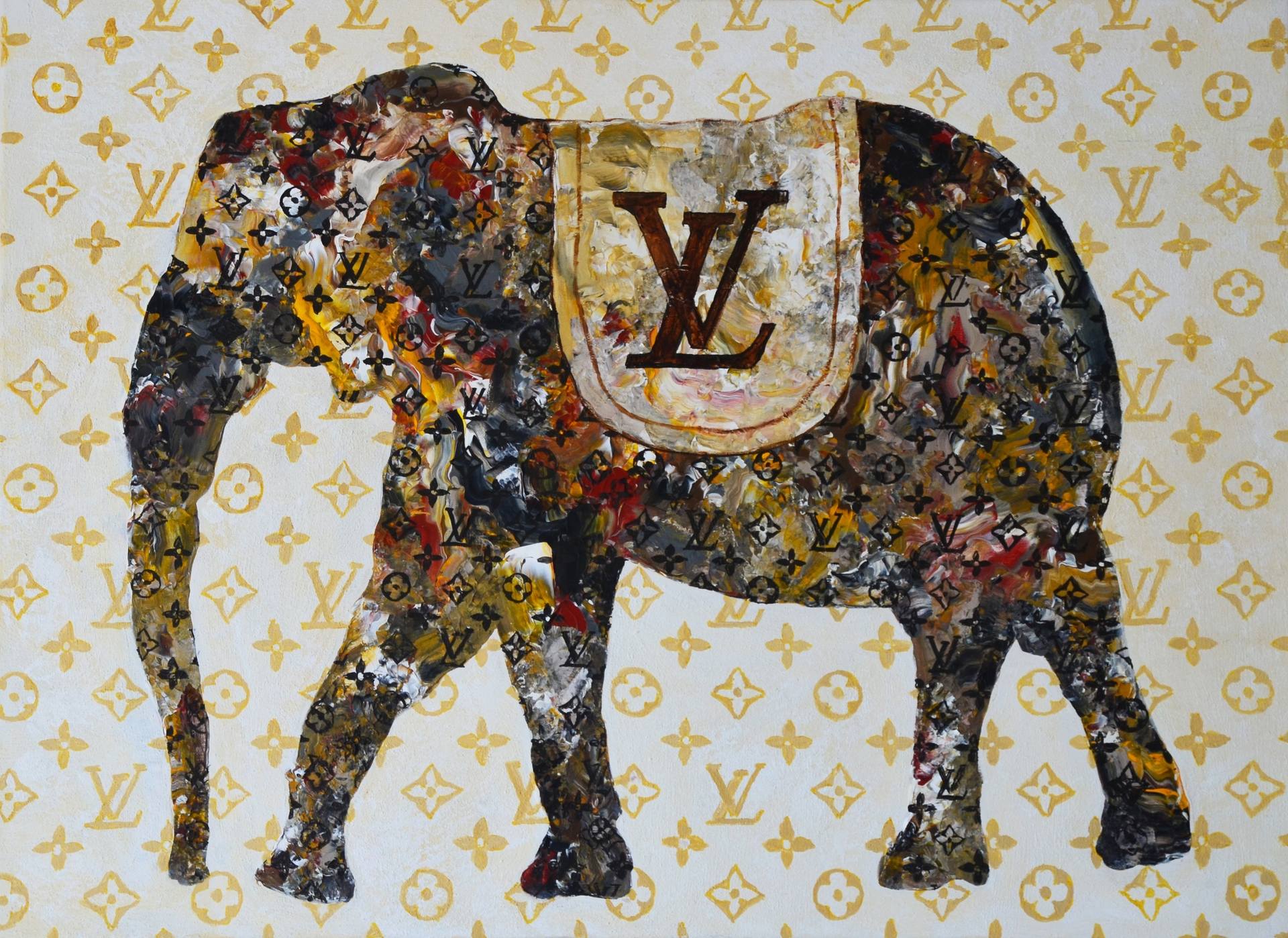 Louis Vuitton Elephant Painting by EDE EDE | Saatchi Art